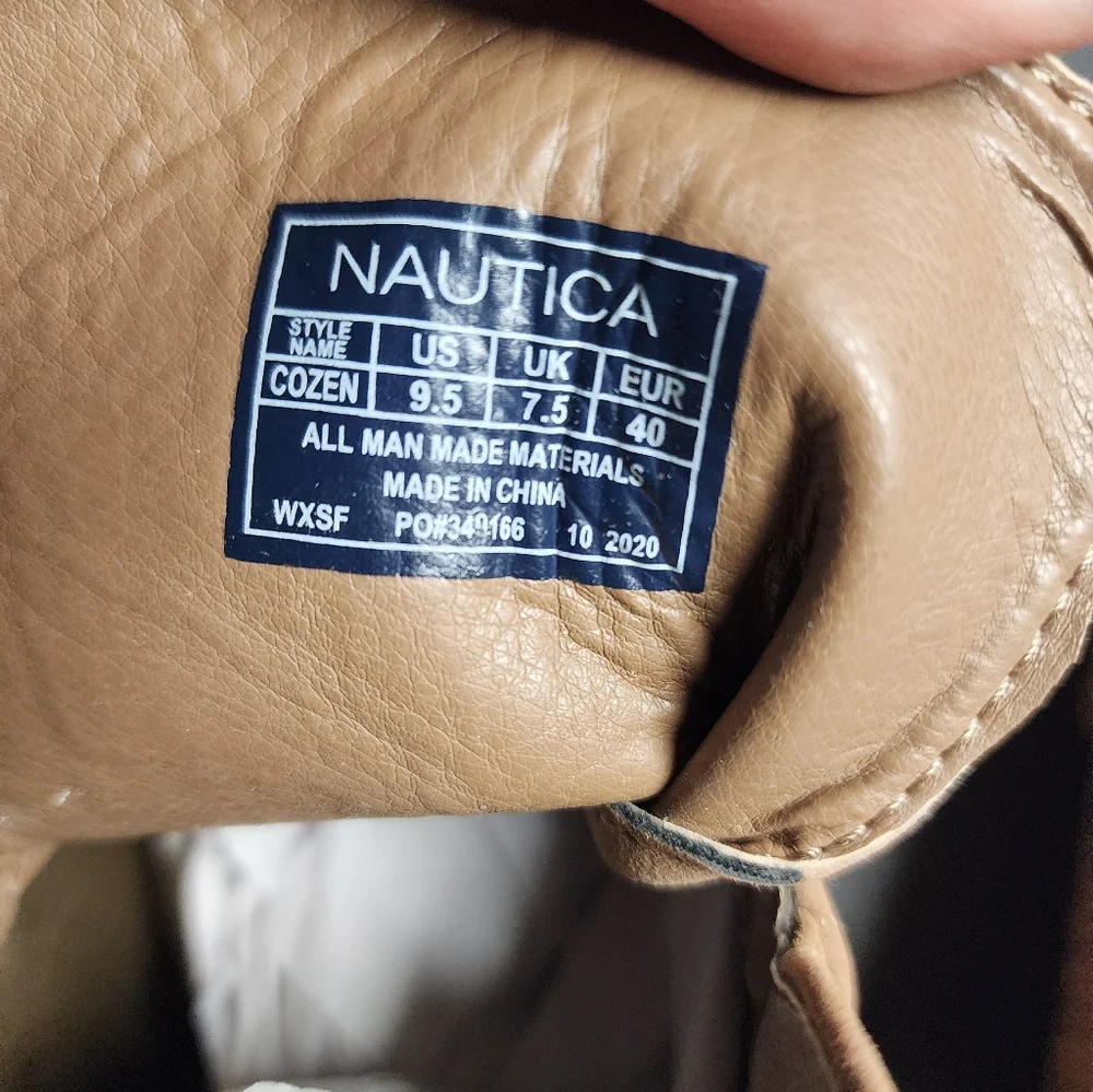 Nautica Ankle Boots‎ 9.5 Tan Lace-Up Wedge Beige Women's New